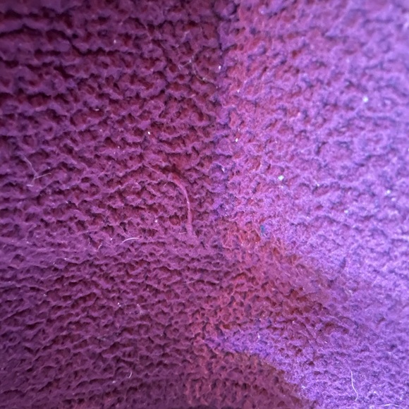 Burgundy VS Victorias Secret Pink Size XS Sherpa hooded trendy quarter zip - Picture 5 of 5